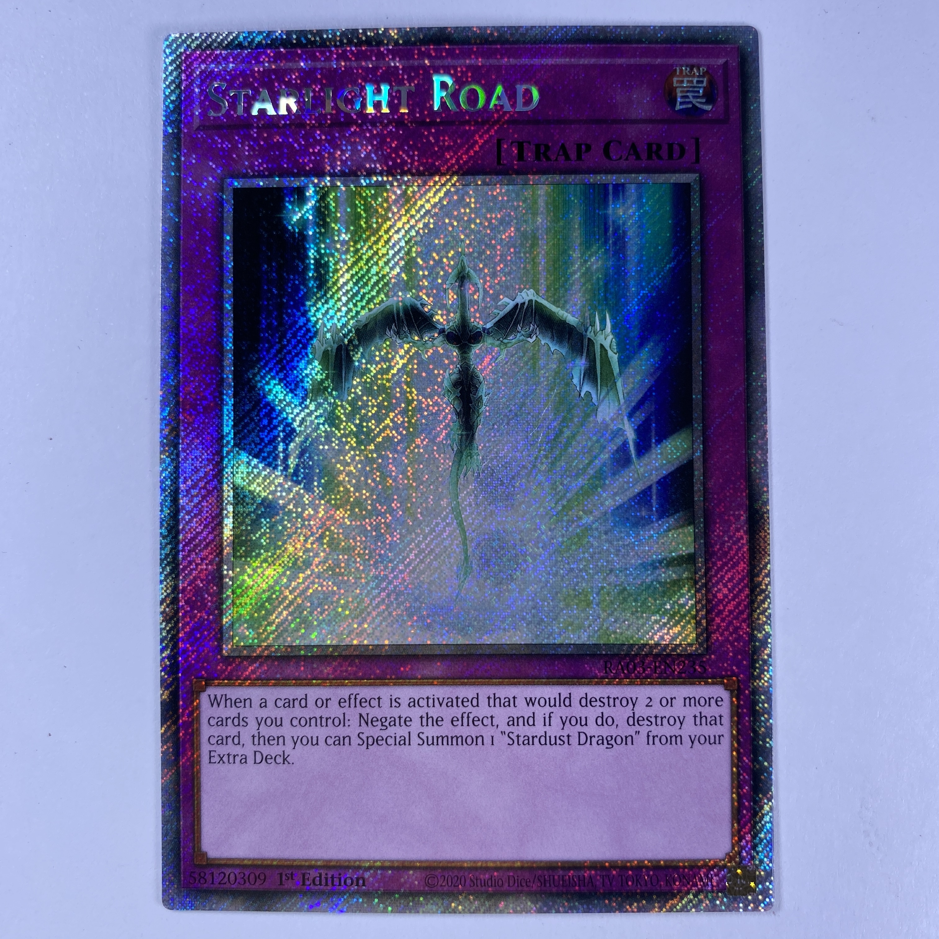 Starlight Road carta yugi RA03-EN235 Platinum Rare 