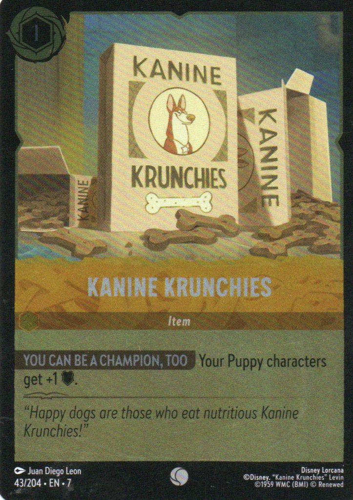Kanine Krunchies 43/204 Common Foil