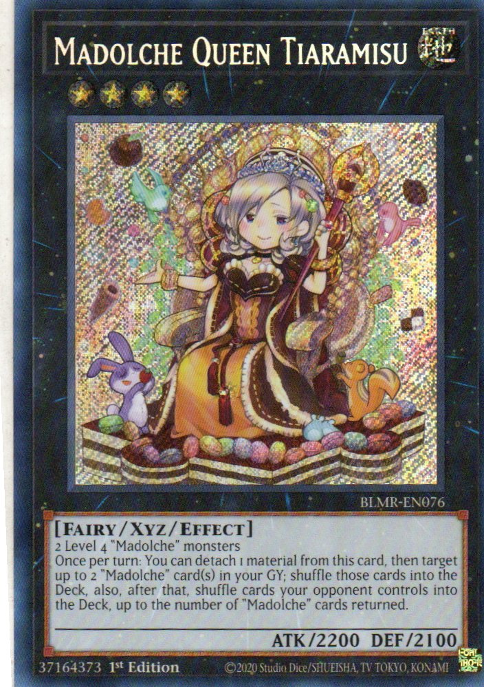 Madolche Queen Tiaramisu BLMR-EN076  Secret Rare 
