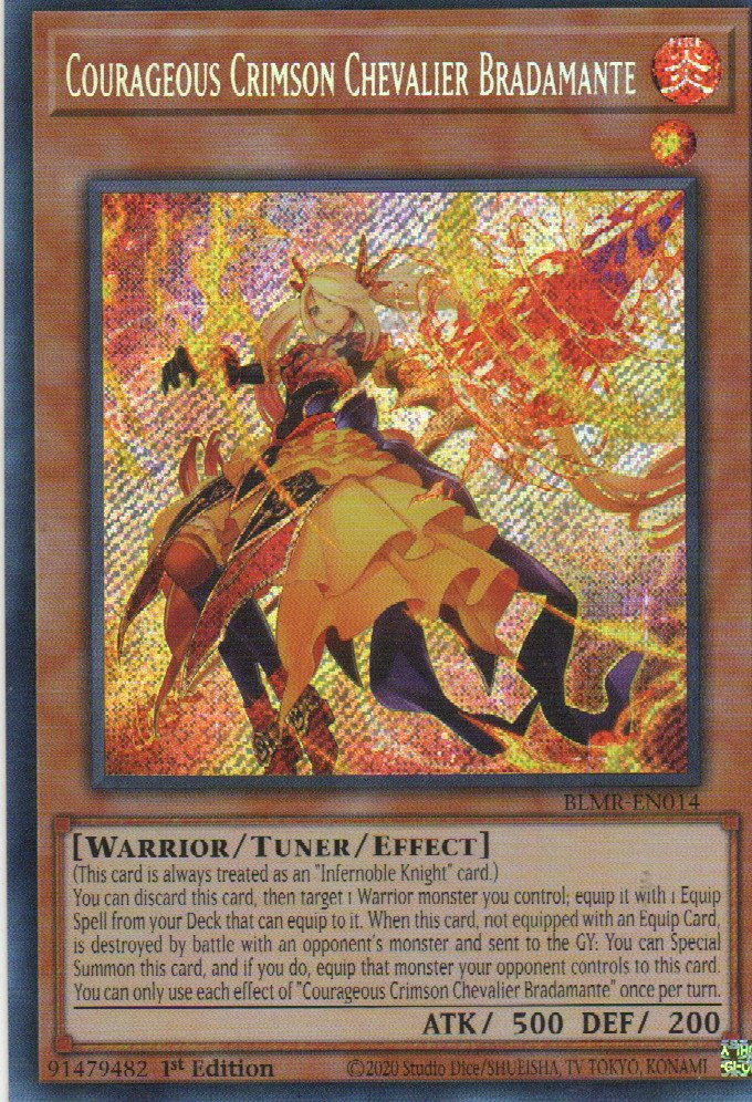 Courageous Crimson Chevalier Bradamante BLMR-EN014  Secret Rare 