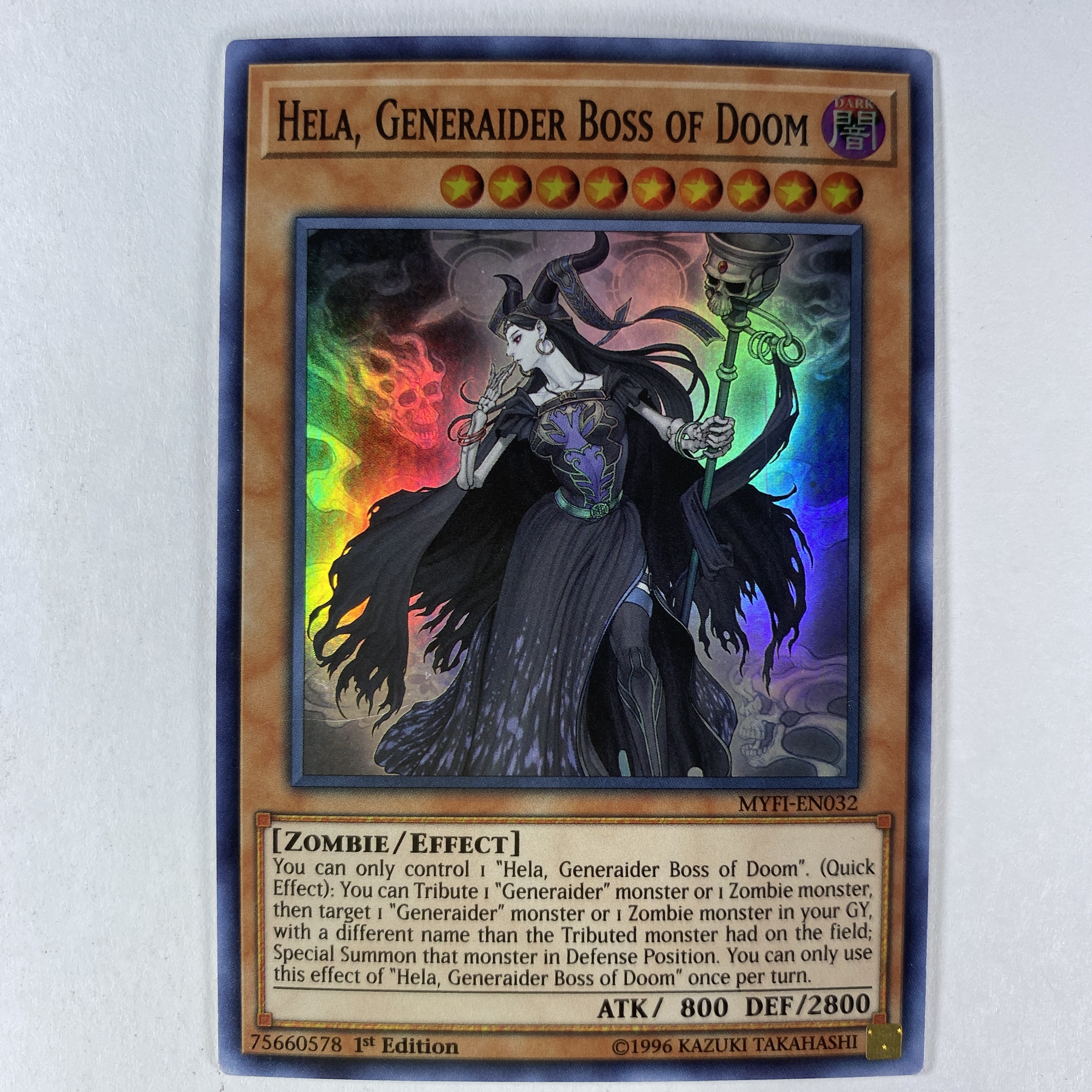 Hela, Generaider Boss of Doom MYFI-EN032  Super Rare 