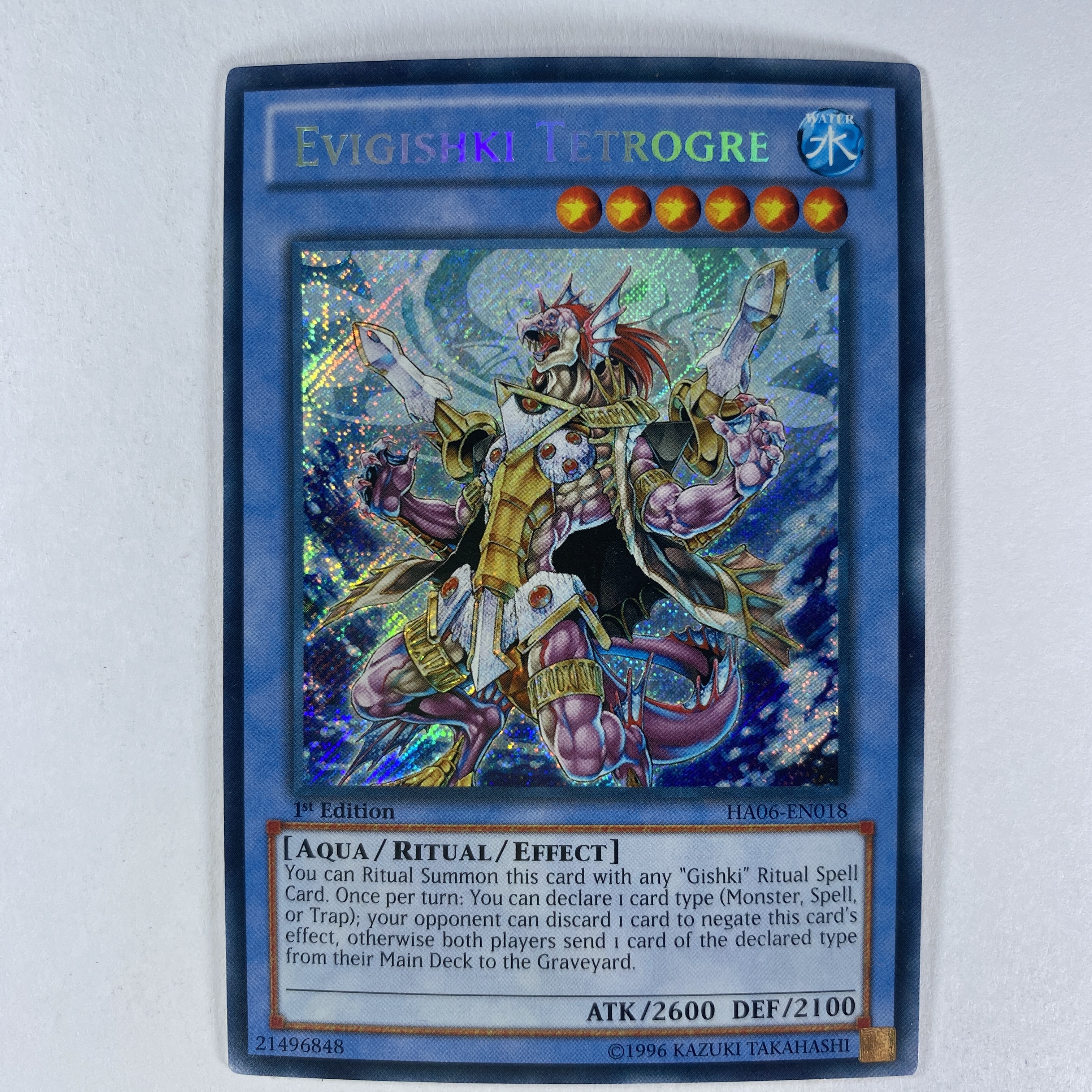 Evigishki Tetrogre HA06-EN018 Secret Rare 