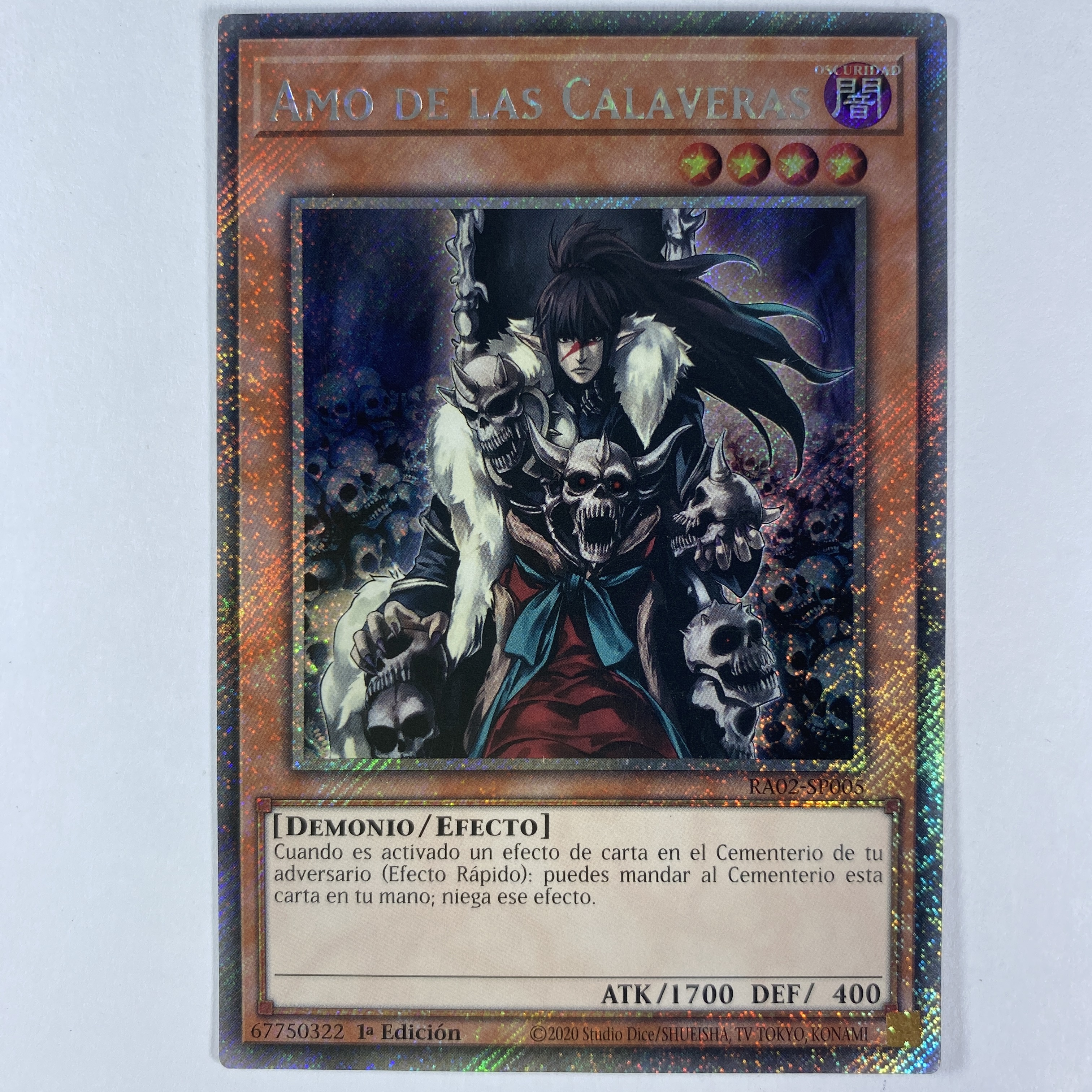 Skull Meister RA02-SP005 Platinum Secret Rare 