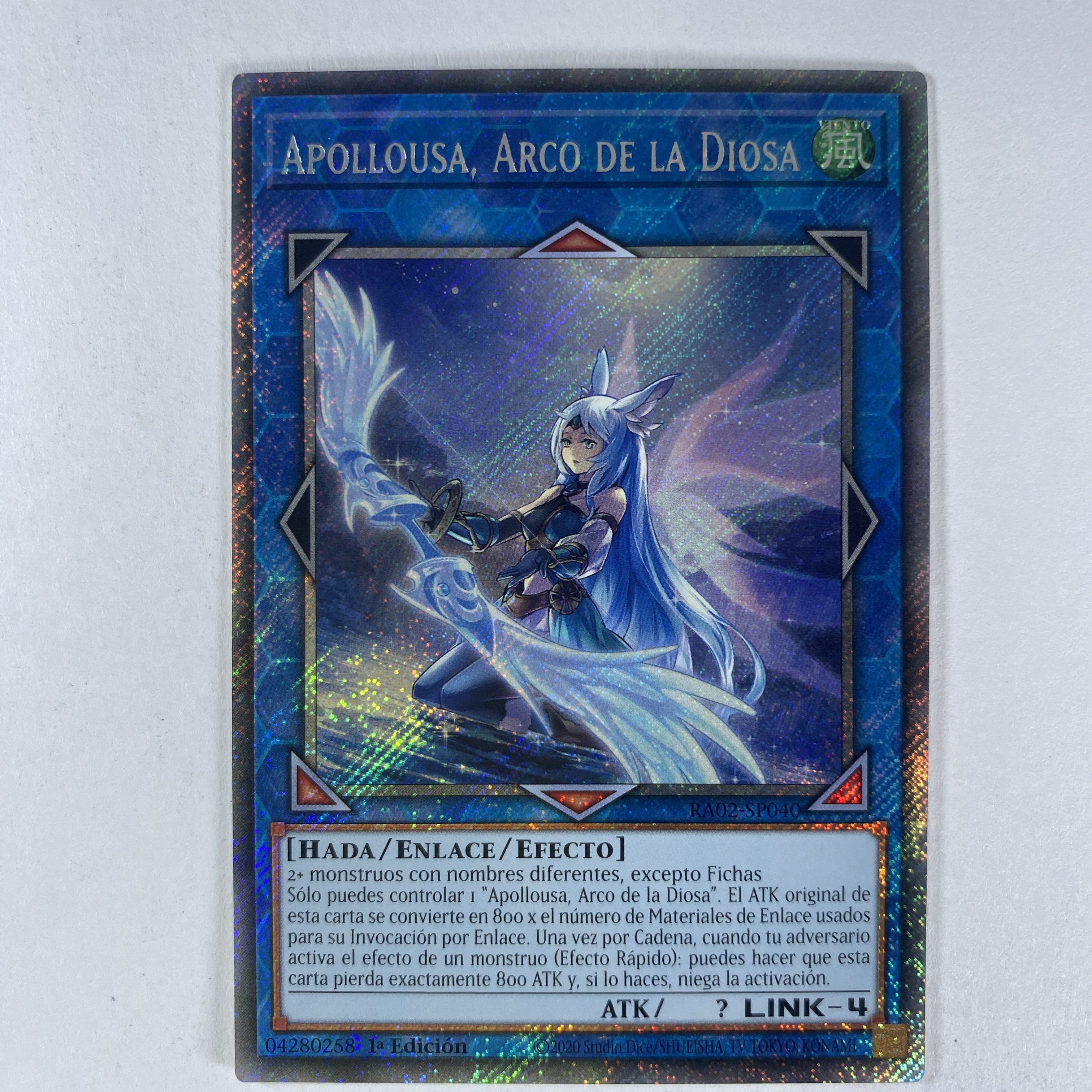 Apollousa, Bow of the Goddess RA02-SP040 Platinum Secret Rare 
