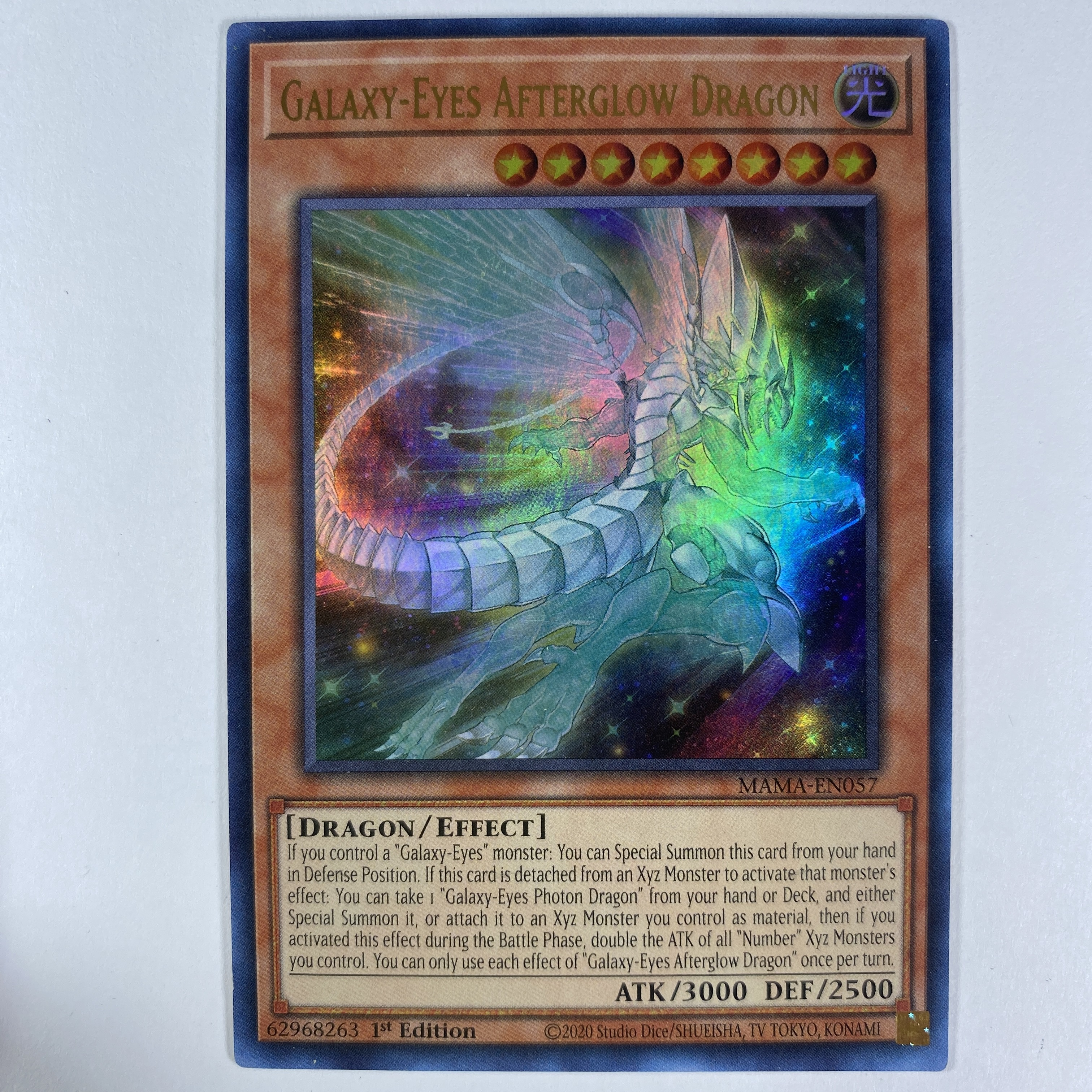 Galaxy-Eyes Afterglow Dragon MAMA-EN057 Ultra Rare 