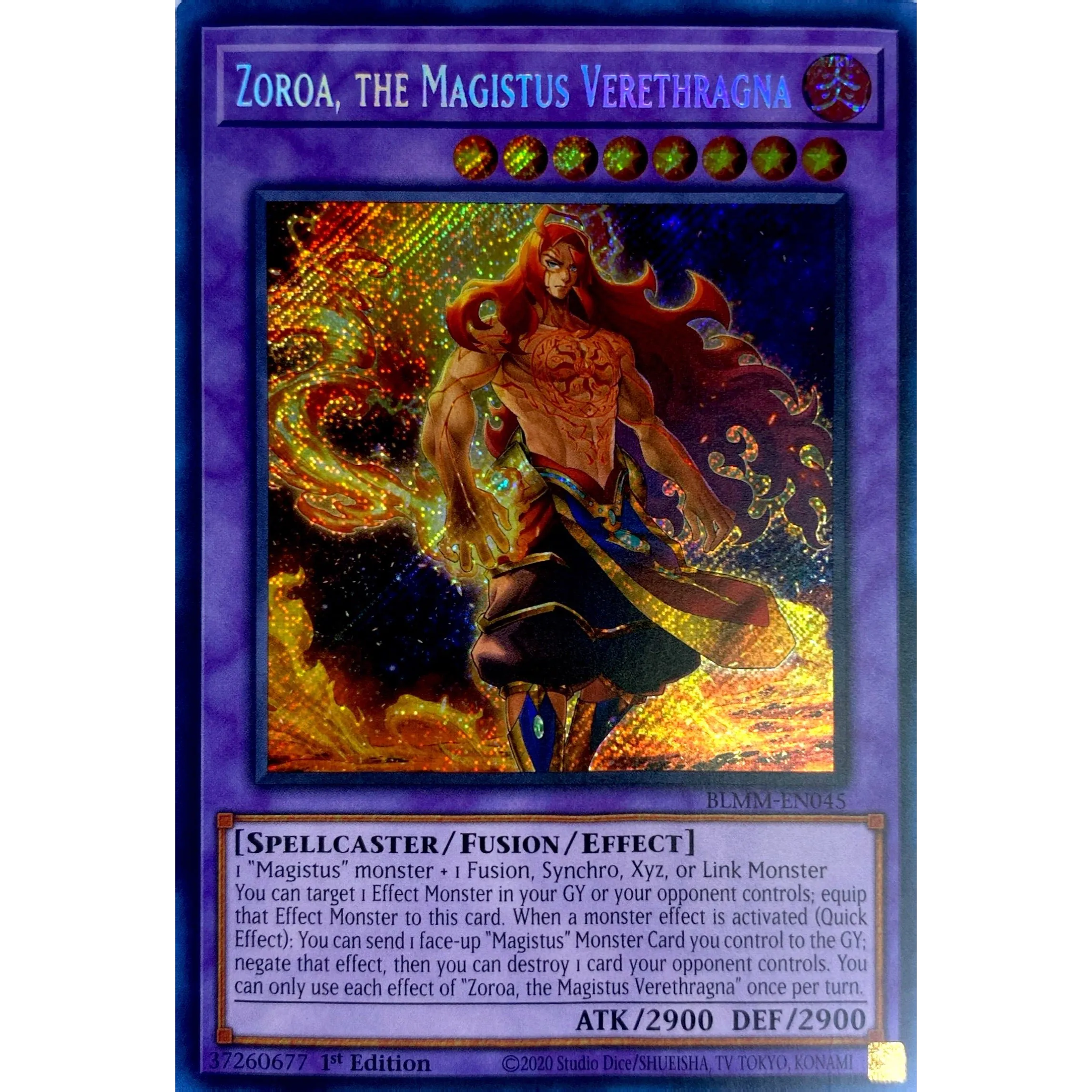Zoroa The Magistus Verethragna BLMM EN045 Secret Rare Zoroa The Magistus Verethragna BLMM EN045 Secret Rare