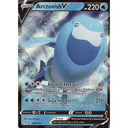 Artovish V carta pokemon Ingles