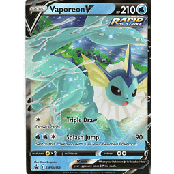Vaporeon V carta pokemon Ingles