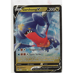 Garchomp V carta pokemon Ingles