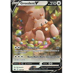Greedent V carta pokemon Ingles