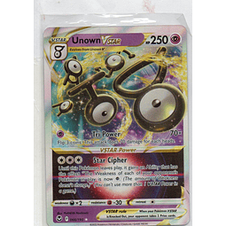 Unown Vstar carta pokemon Ingles