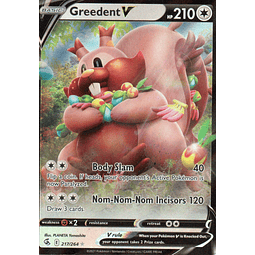 Greedent V carta pokemon Ingles