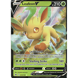 Leafeon V carta pokemon Ingles