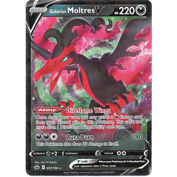 Galarian Moltres V carta pokemon Ingles