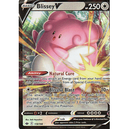 Blissey V carta pokemon Ingles