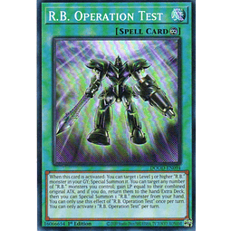 R.B. Operation Test carta yugi DOOD-EN094 Super Rare