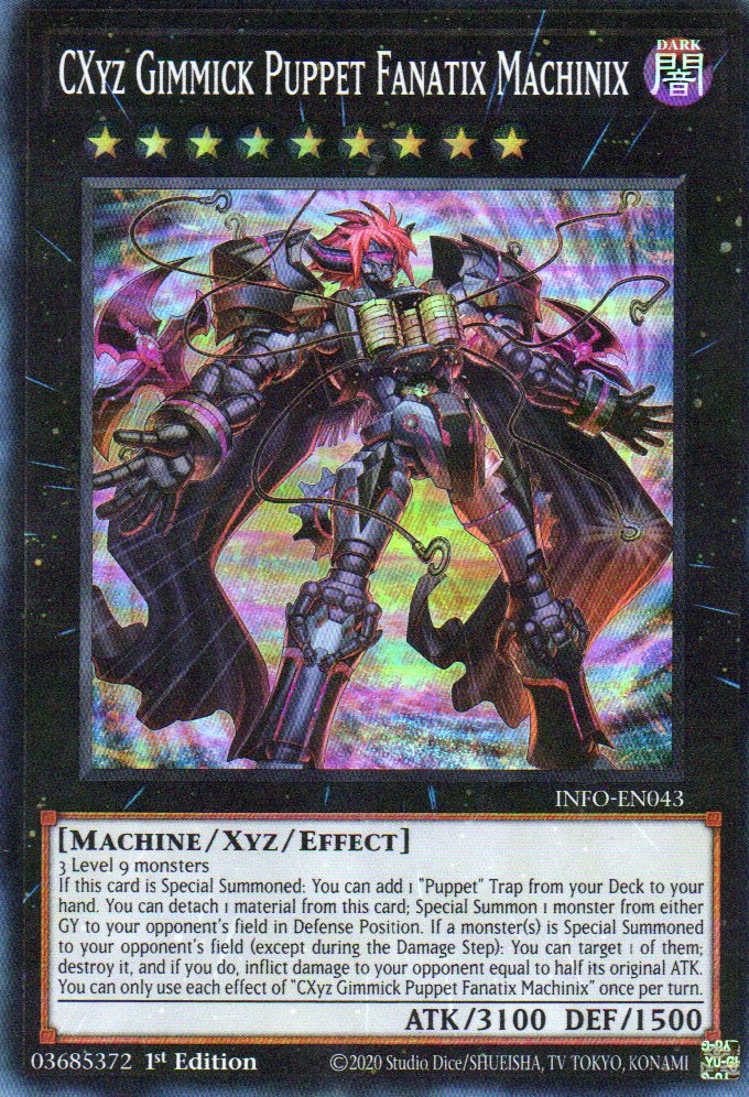 CXyz Gimmick Puppet Fanatix Machinix INFO-EN043 Super Rare