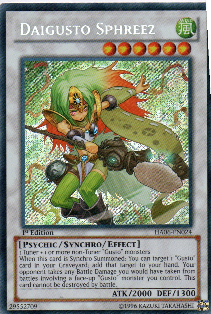 Daigusto Sphreez HA06-EN024 Secret Rare