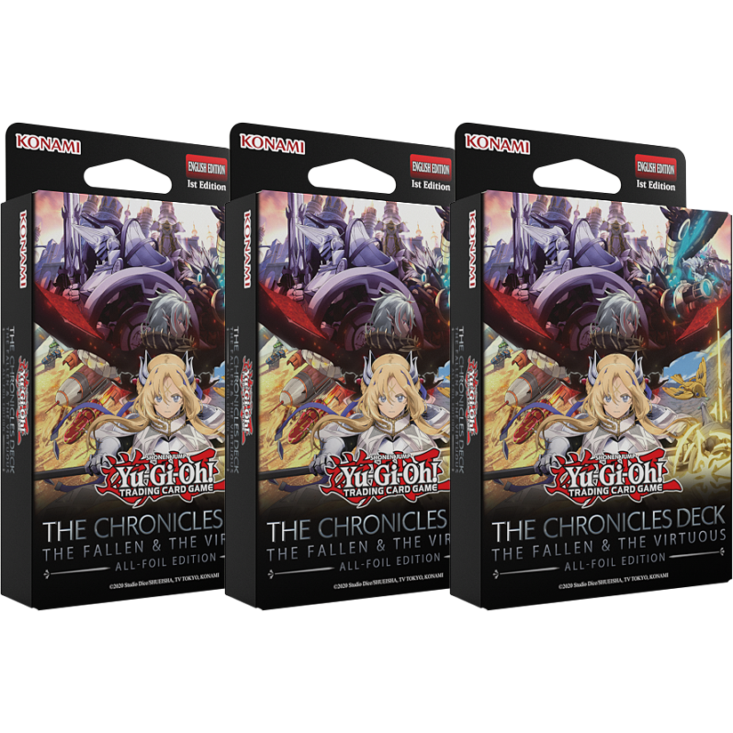 Yugioh en Español: THE CHRONICLES DECK: The Fallen & The Virtuous (All-Foil Edition) Structure Deck