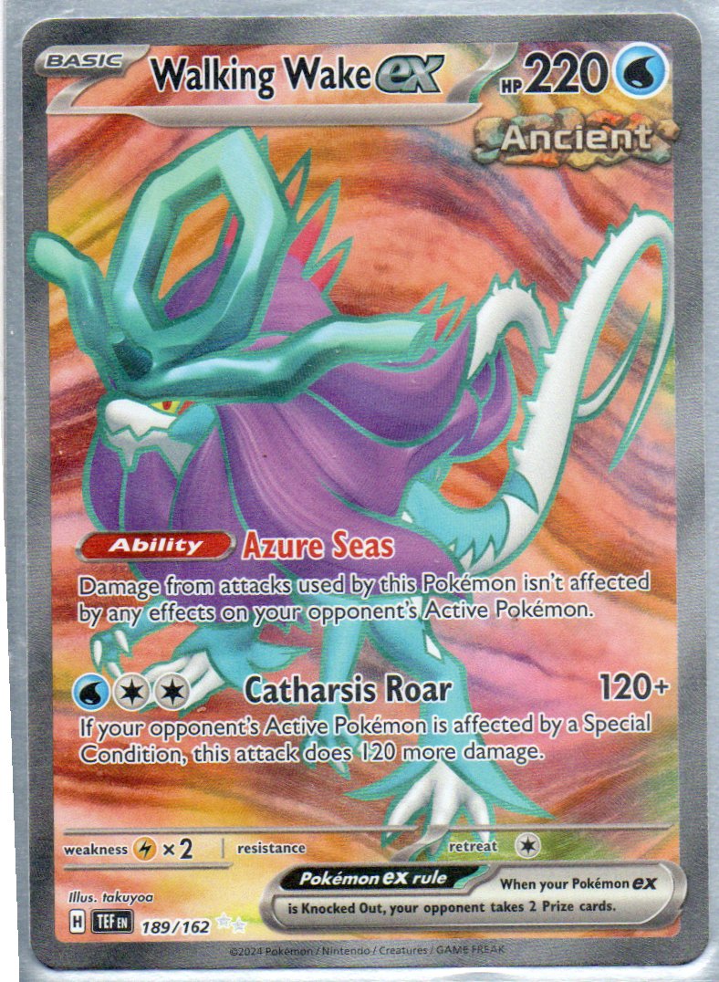 Walking Wake ex 189 Ultra Rare Ingles