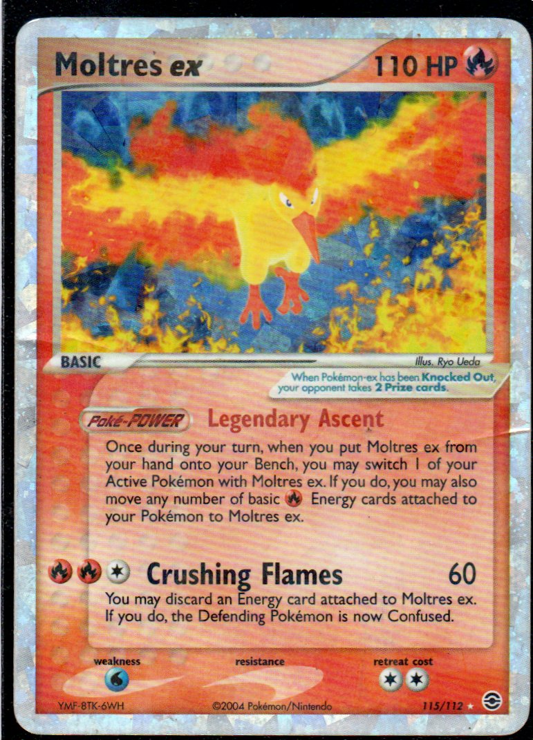 Moltres ex 115 Ultra Rare Ingles
