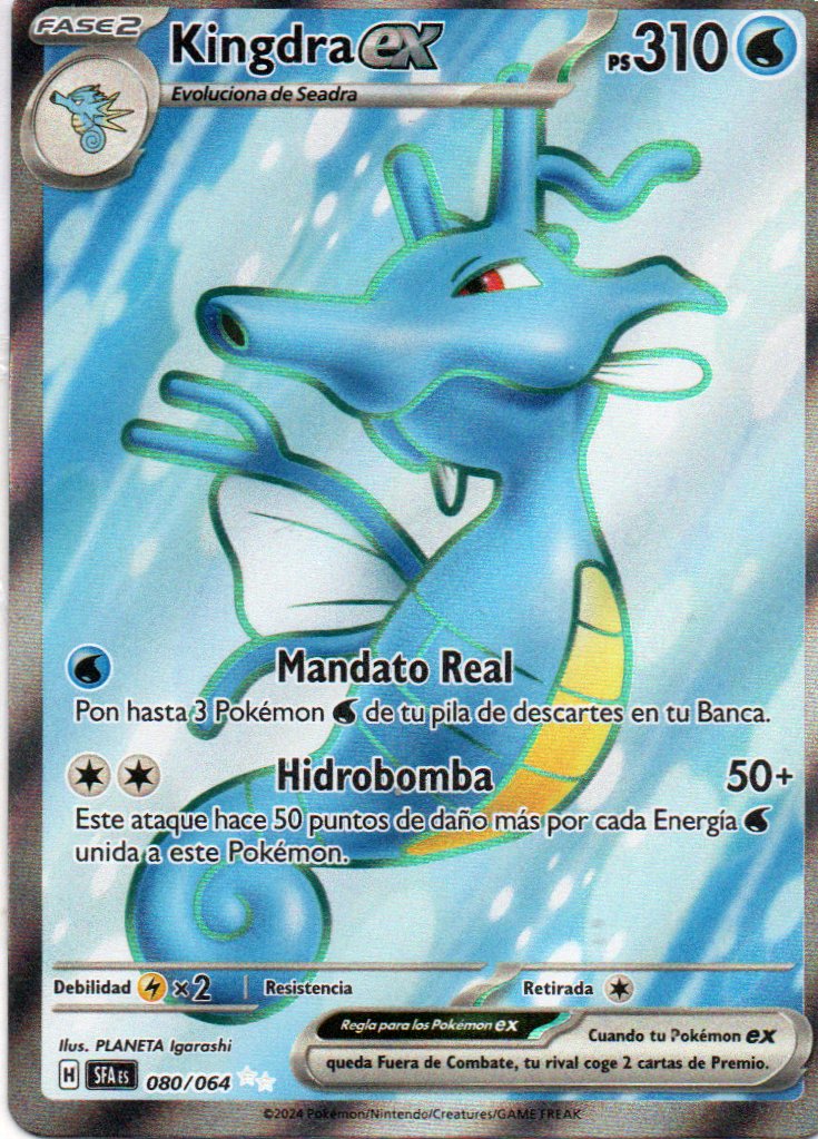 Kingdra ex 80 Ultra Rare Español