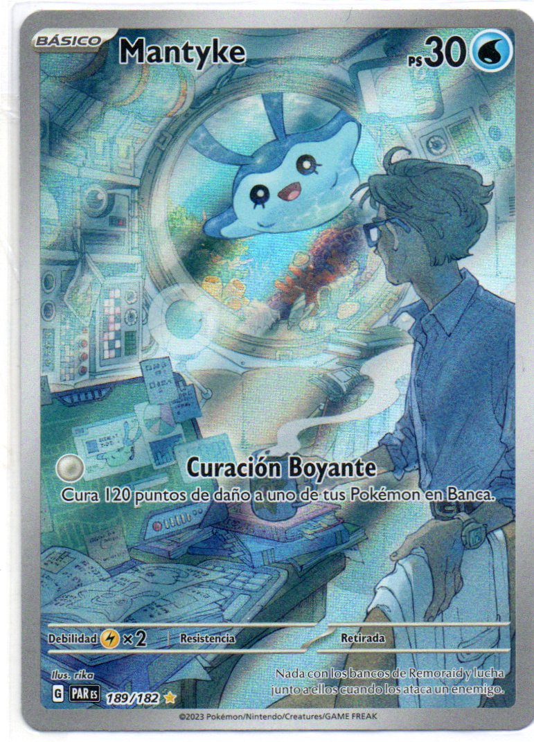 Mantyke 189 illustration Rare Español