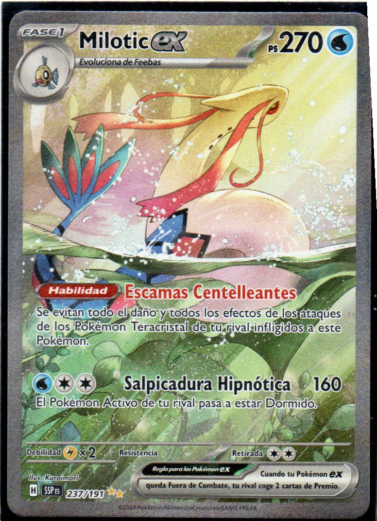 Milotic ex 237 Special Illustration Rare Español