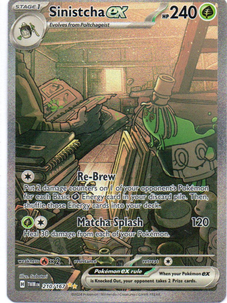 Sinistcha ex 210 illustration Rare Ingles