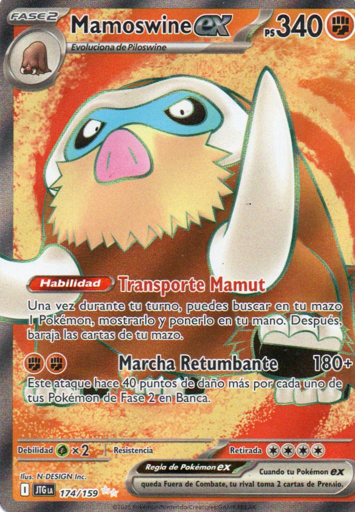 Mamoswine 174 Ultra Rare Español