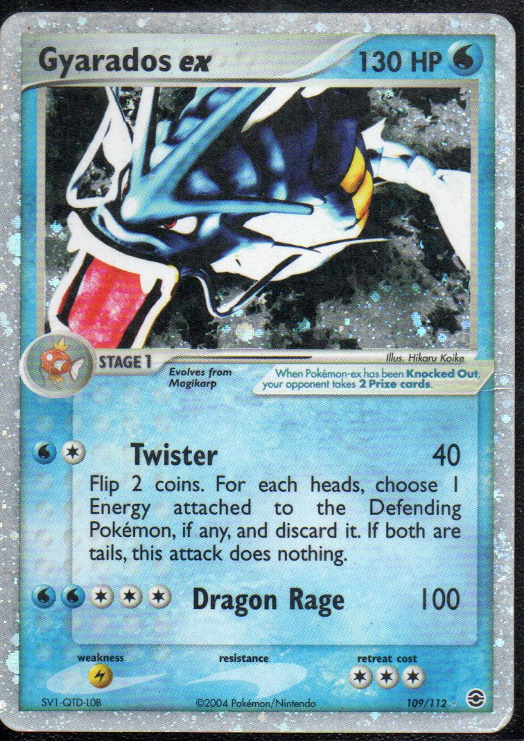 Gyarados ex 109 Ultra Rare Ingles