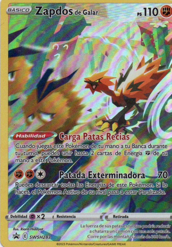 Zapdos de Galar SWSH283 Promo Español