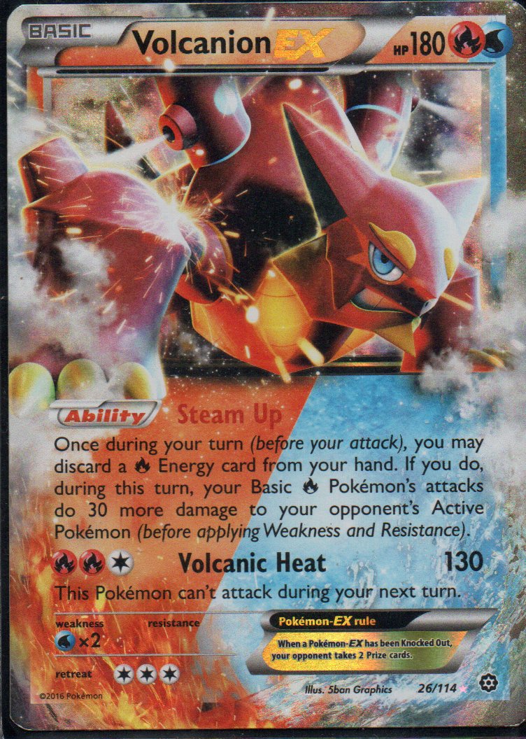 Volcanion EX 26 Ultra Rare Ingles