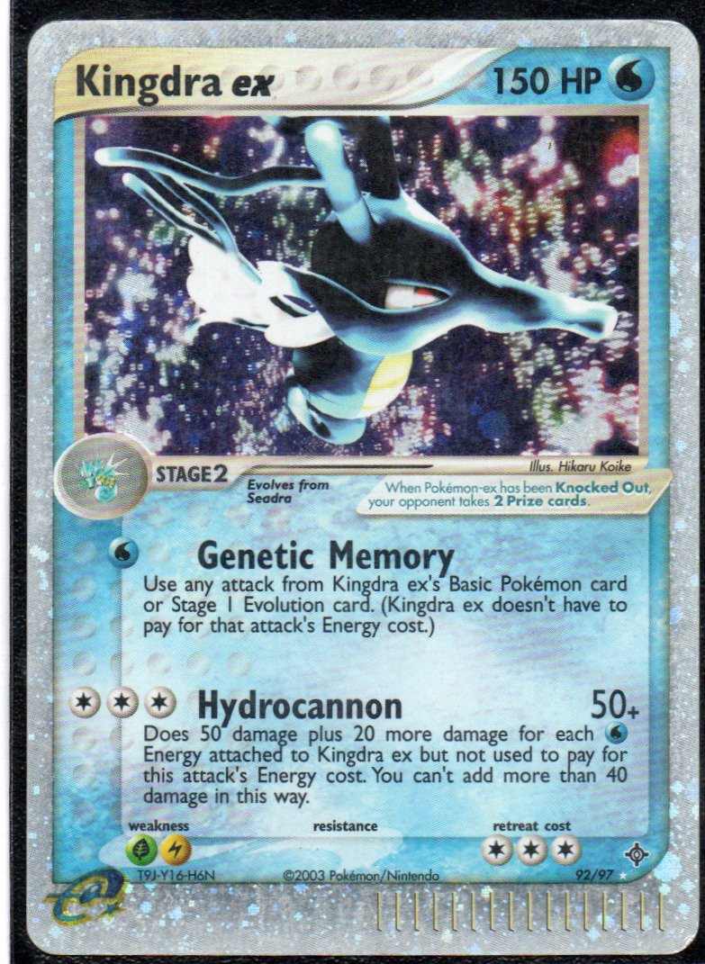 Kingdra ex 92 Ultra Rare Ingles