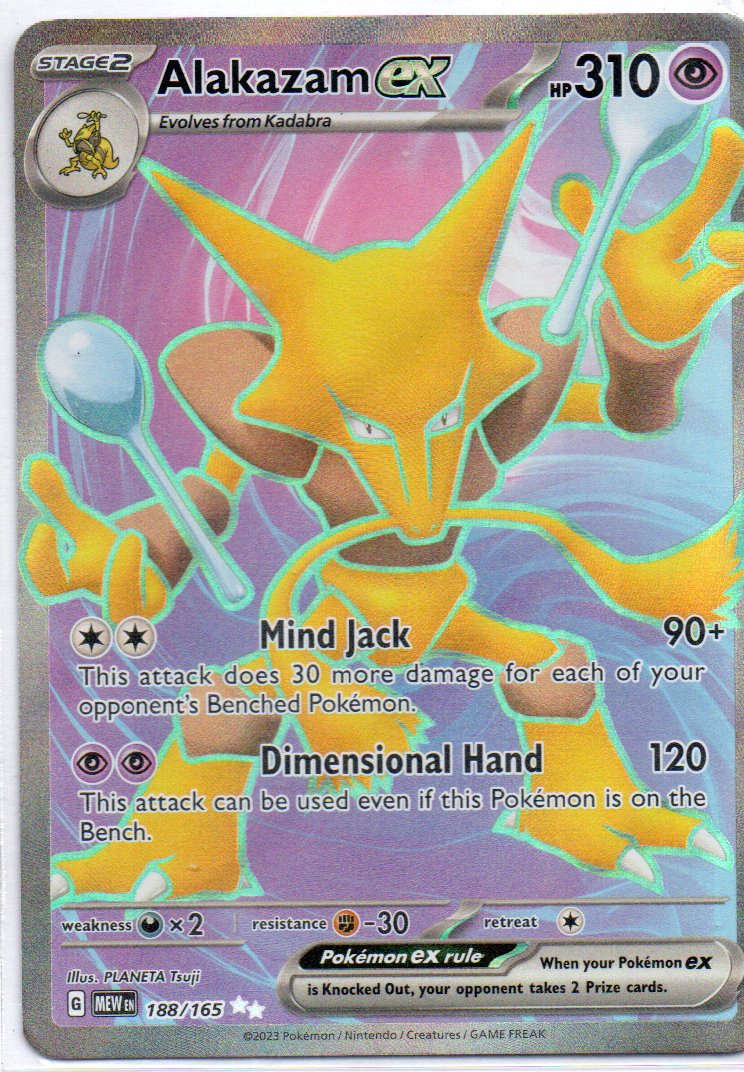 Alakazam ex 188 Ultra Rare Ingles