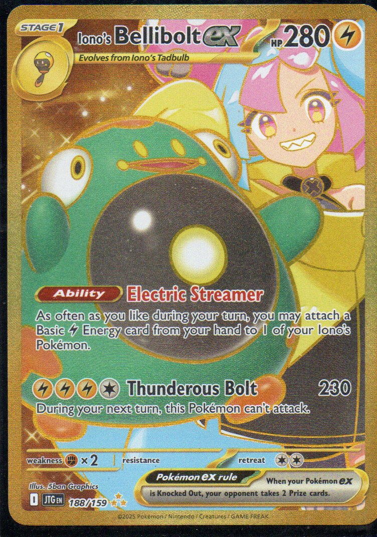 Iono´s Bellibolt ex 188 Hyper Rare Ingles