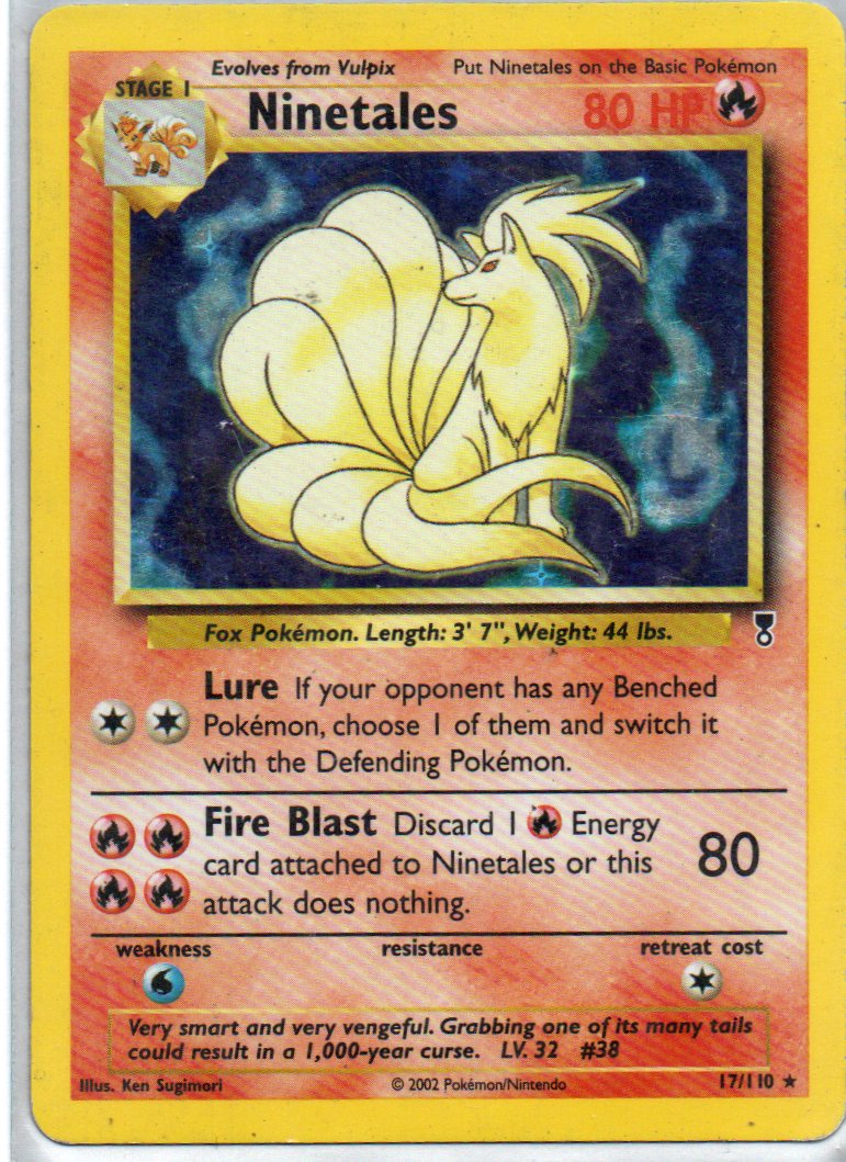 Ninetales 17 Holo Rare Ingles