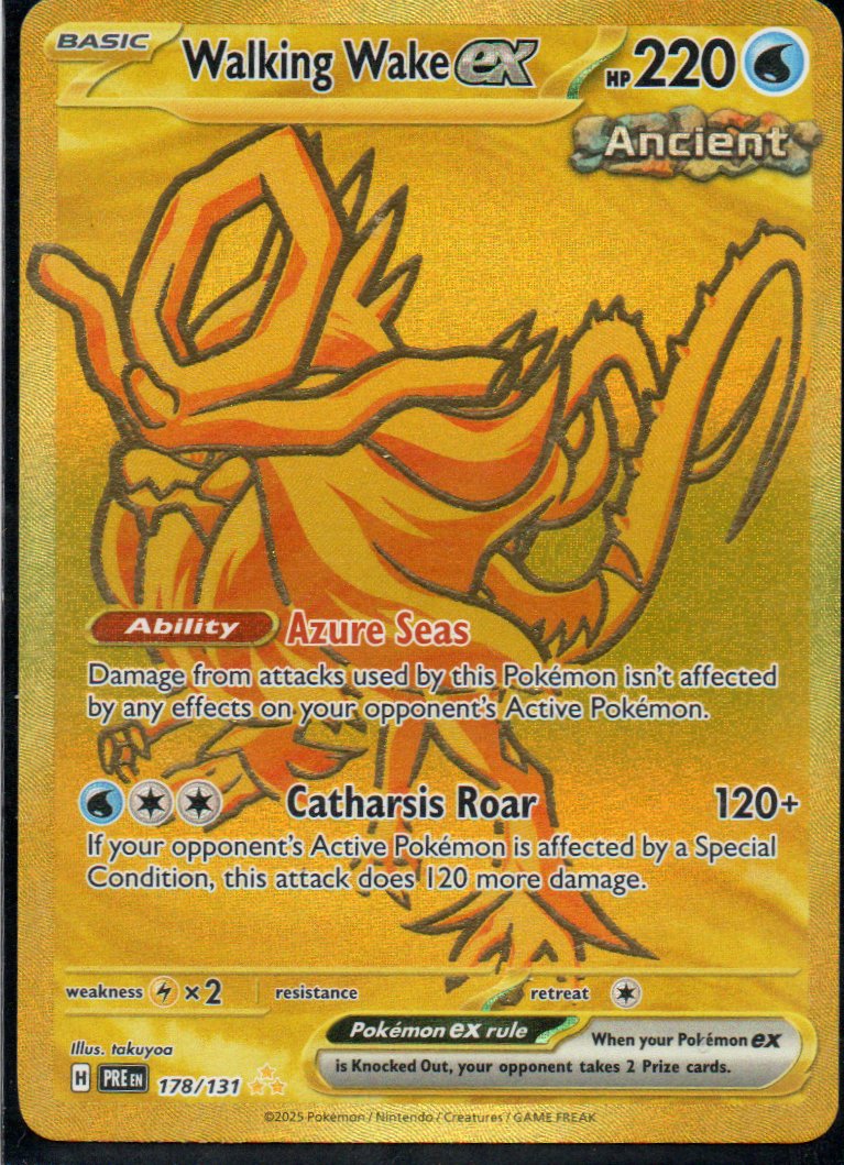 Walking Wake ex 178 Hyper Rare Ingles