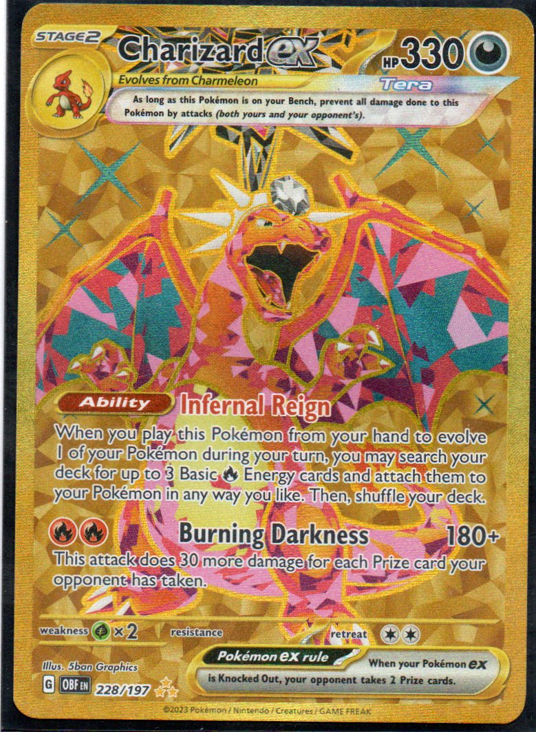 Charizard ex 228 Hyper Rare Ingles