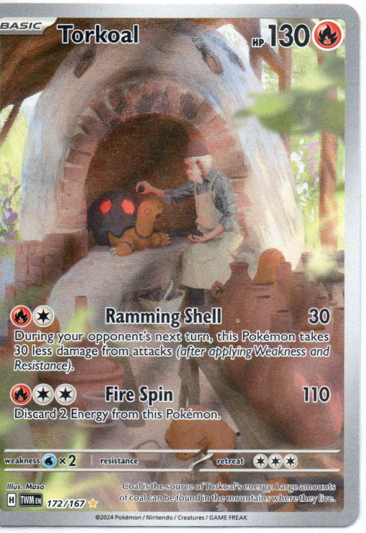 Torkoal 172 Illustration Rare Ingles