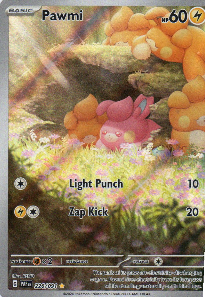 Pawmi 226 illustration Rare Ingles