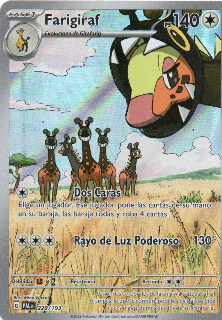 Farigiraf 228 Illustration Rare Español