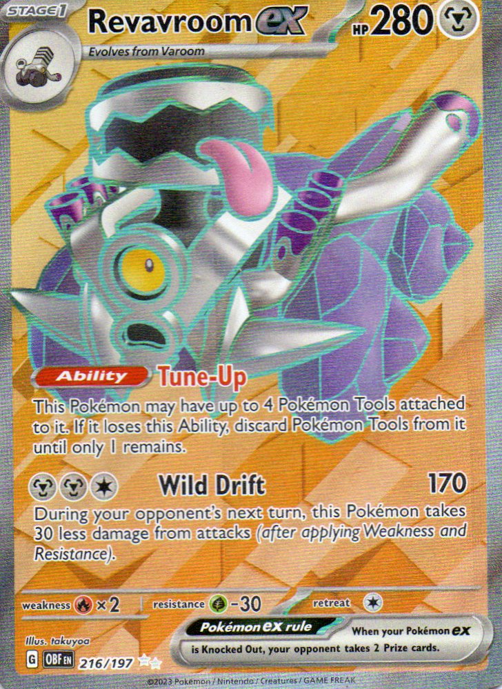 Revavroom ex 216 Ultra Rare Ingles