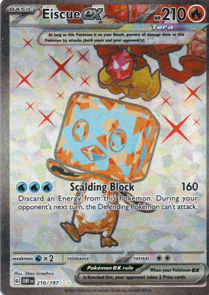 Eiscue ex 210 Ultra Rare Ingles