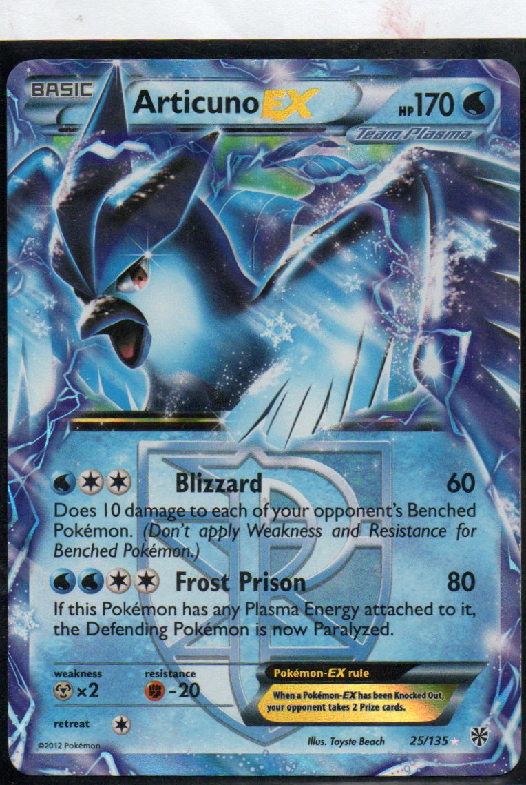 Articuno EX 25 Ultra Rare Ingles
