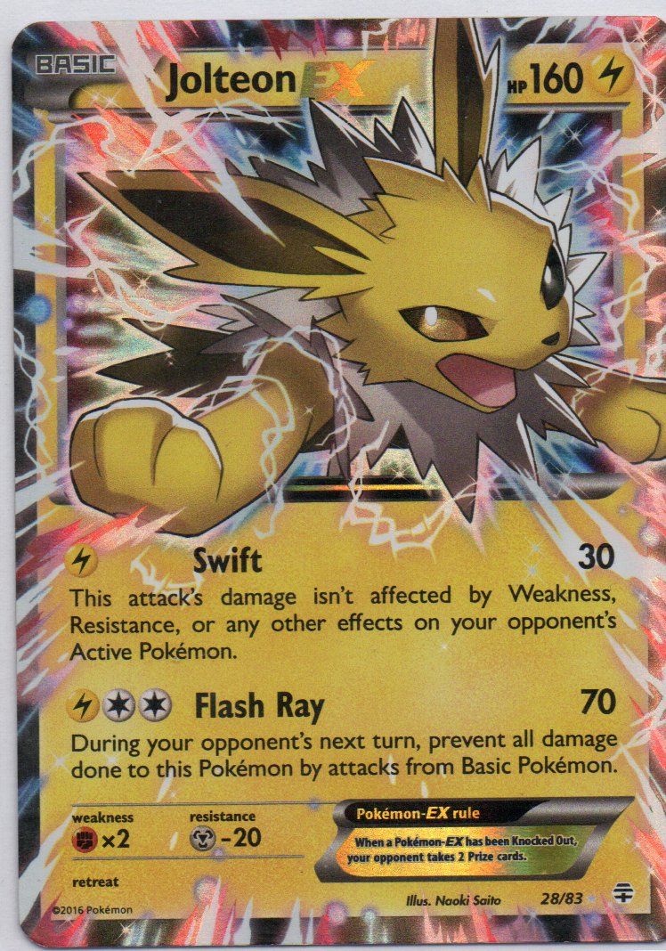 Jolteon EX 28 Ultra Rare Ingles