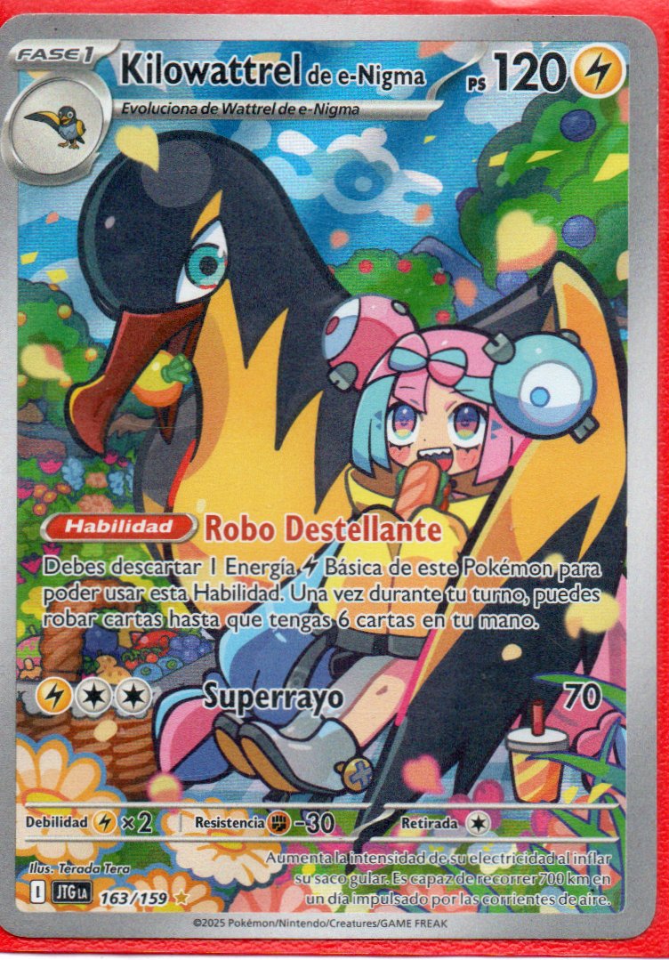 Kilowattrel de e-Nigma 163 illustration Rare Español