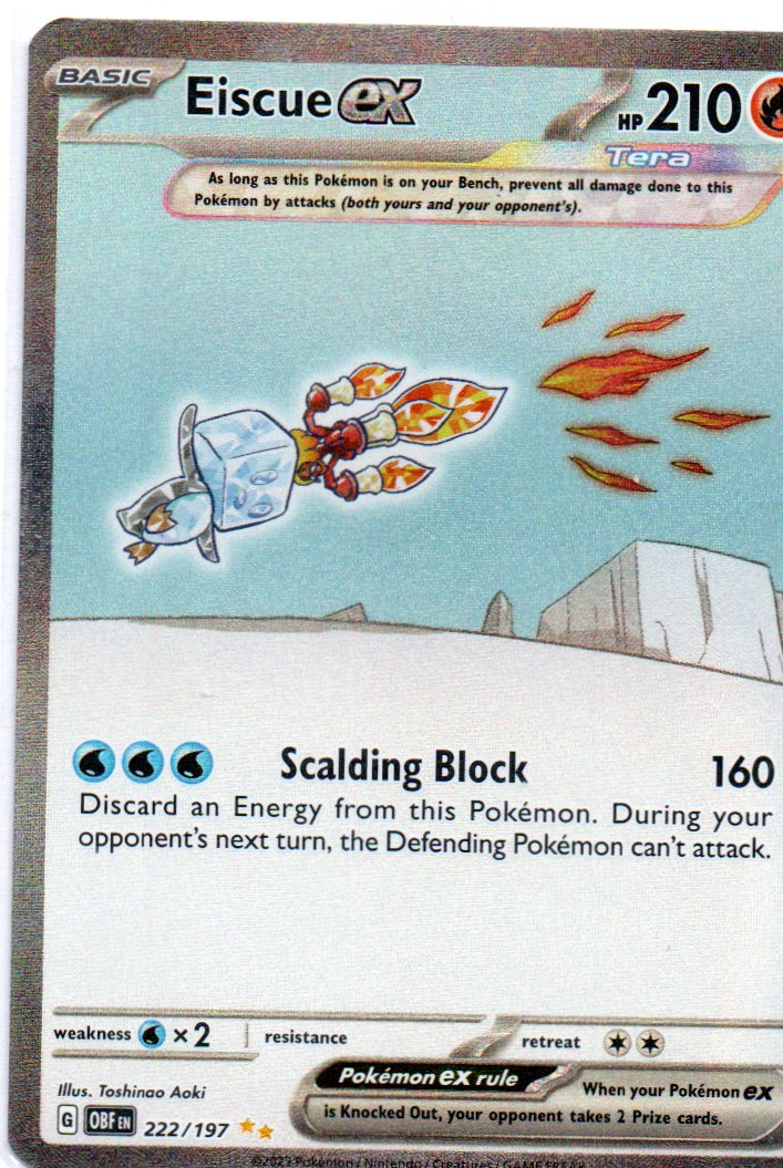 Eiscue ex 222 Special Illustration Rare Ingles