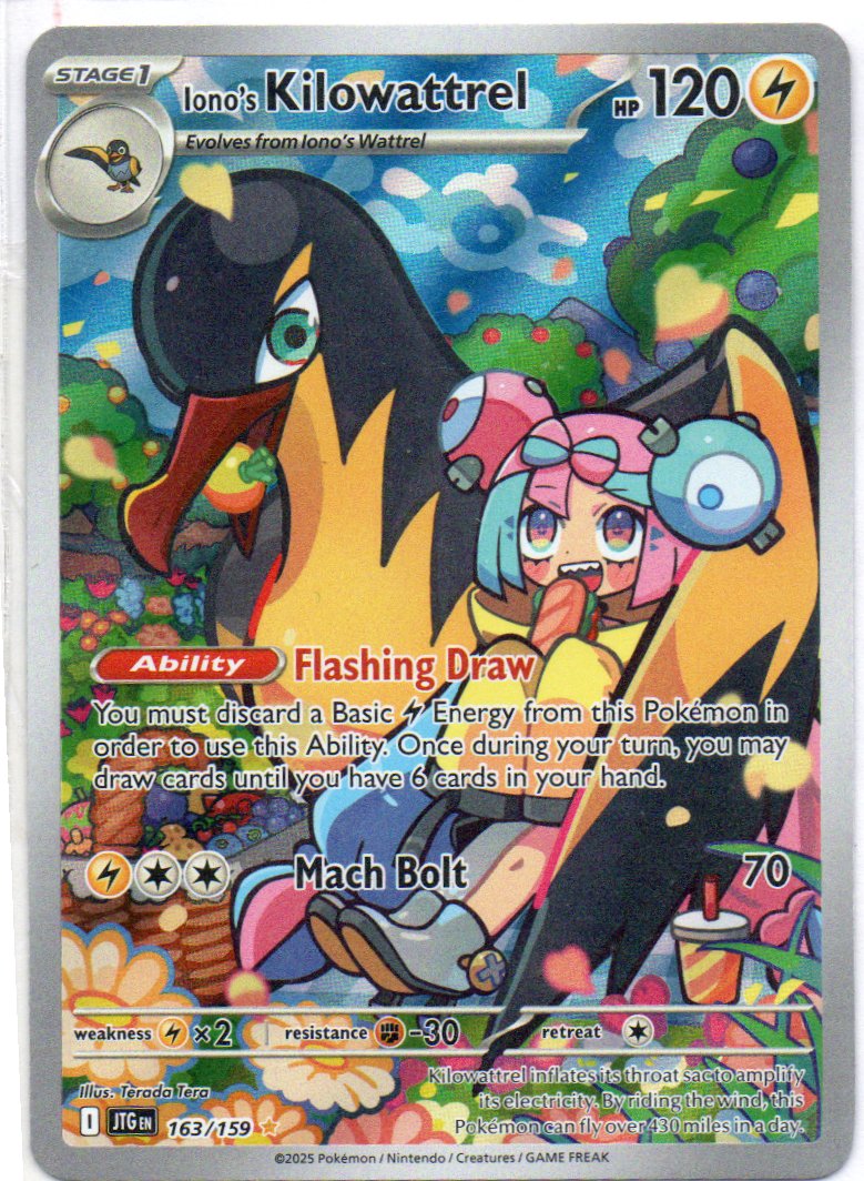 Iono´s Kilowattrel 163 illustration Rare Ingles