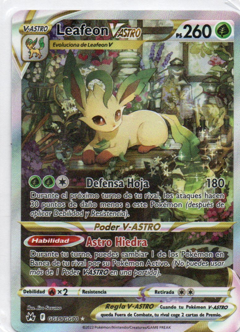Leafeon Vastro GG35 Ultra Rare Español